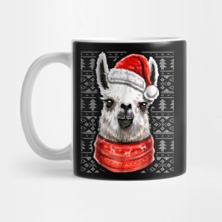 Christmas Sweater Llama Shirt Christmas Llama Gift Girl Mug